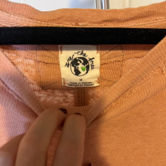 Tan We the Free- Boyfriend Free People tee-Size M - Picture 2 of 4